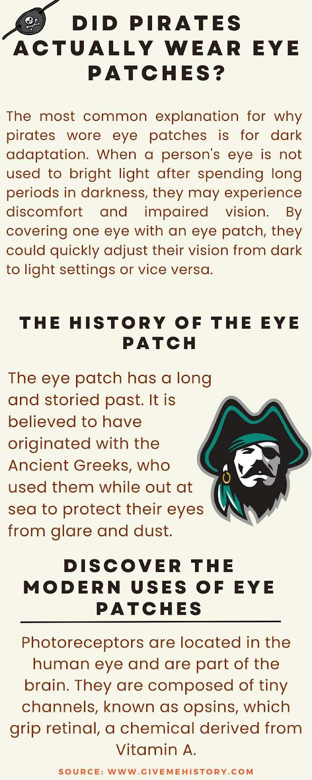Os piratas usavam mesmo tapa-olhos?